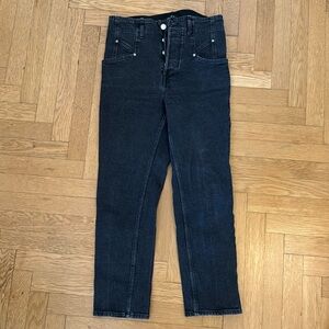 Isabel Marant black denim jeans.